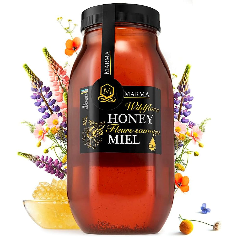 Miel de fleurs sauvages pures d'Ukraine 1kg