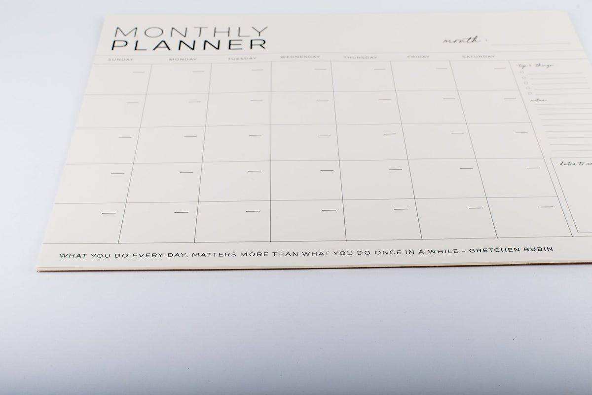 Large Monthly Planner