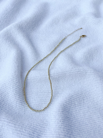 Le collier Letti en plaqué or