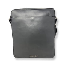 Sac d’ordinateur en cuir à bandoulière noir | MalKa