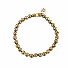Bracelet en hématite métallique