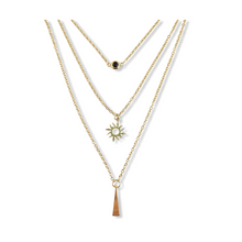 Collier Rayons de Soleil Dorés