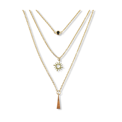 Collier Rayons de Soleil Dorés