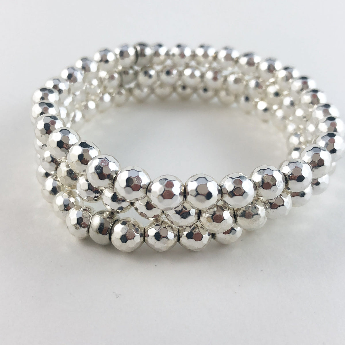 Silver Hematite Bracelet