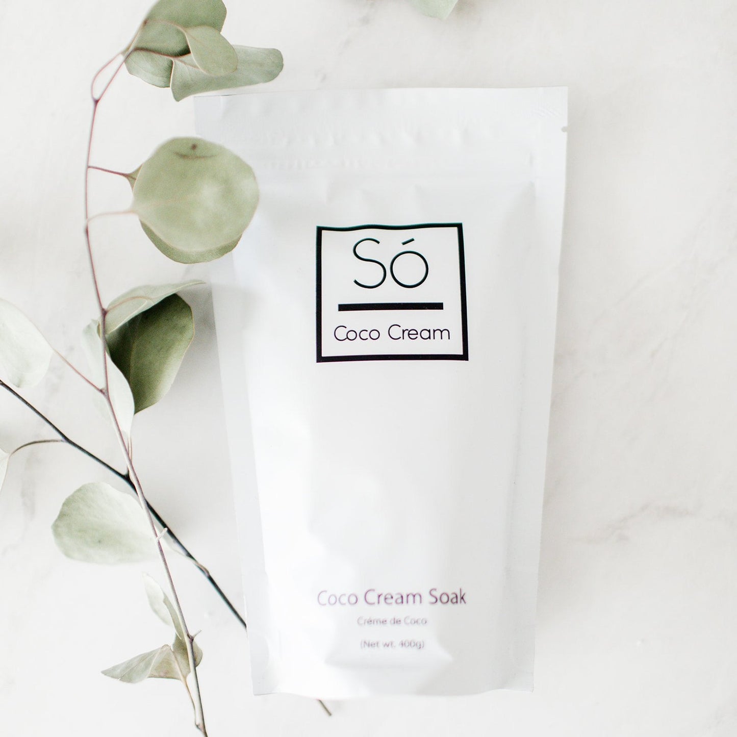 Crème de coco à tremper