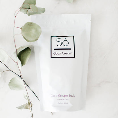 Crème de coco à tremper