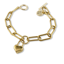 Bracelet Cadenas Cœur Doré