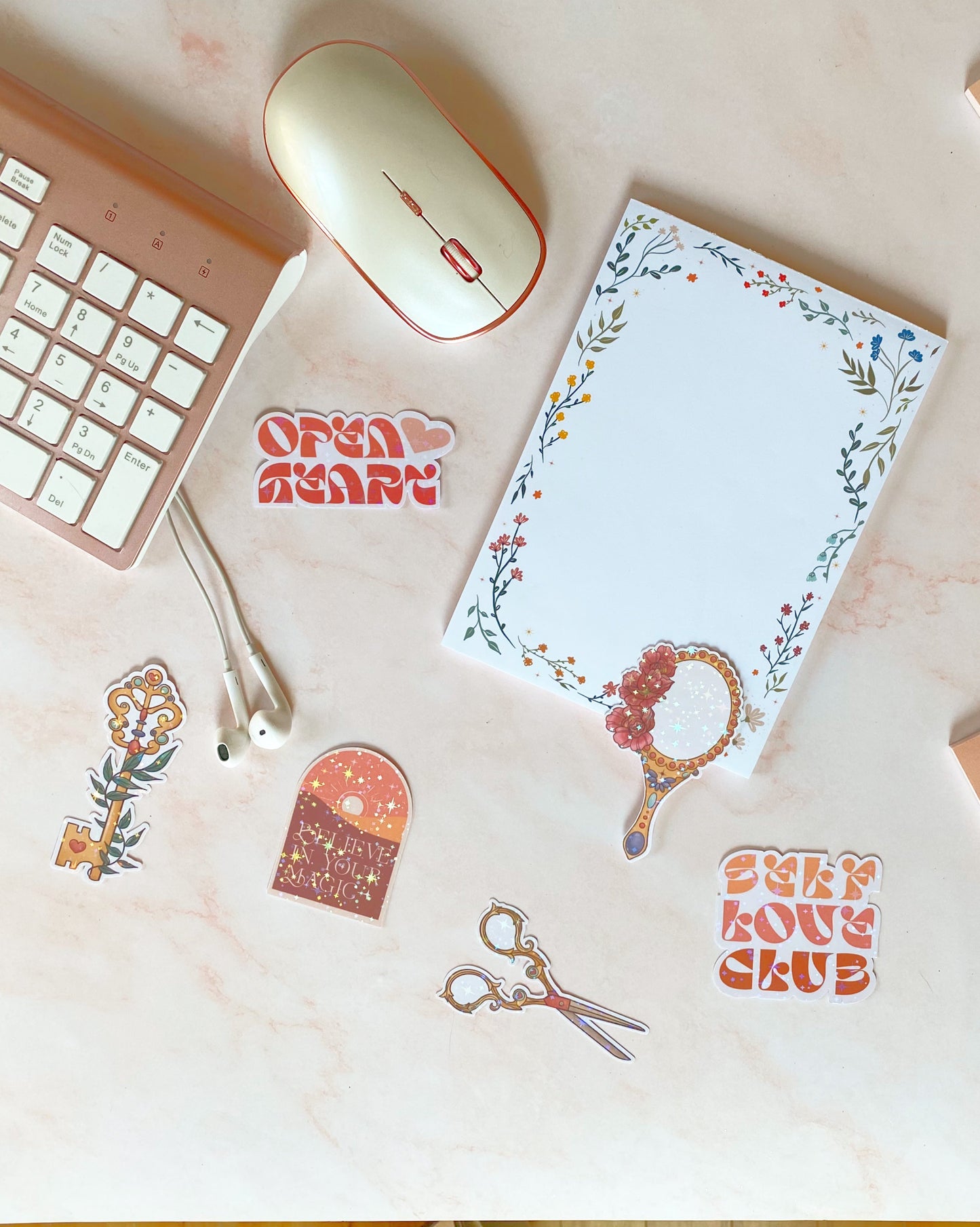 Autocollant Miroir Vintage