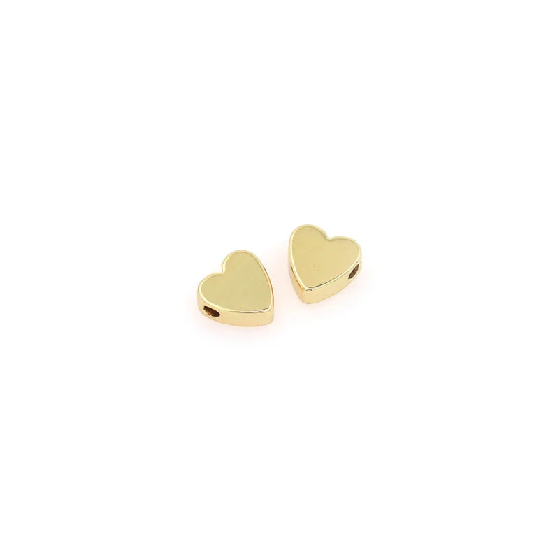 Ajout de perles en forme de cœur en or jaune 18 carats