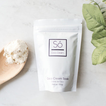Crème de coco à tremper