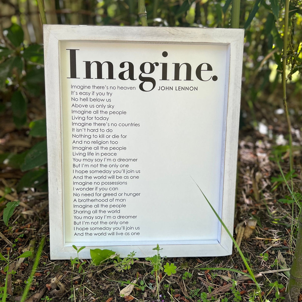 Framed Words - Imagine