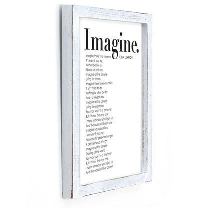 Framed Words - Imagine