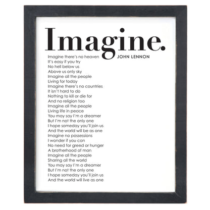 Framed Words - Imagine