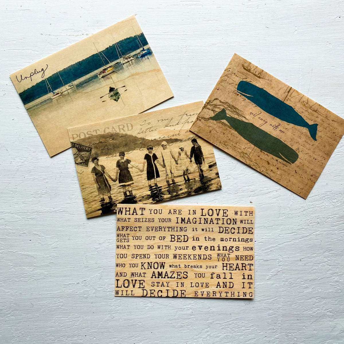 Wood Postcard - In Love With