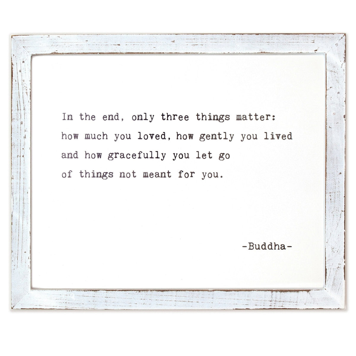 Framed Words - In The End (Buddha)