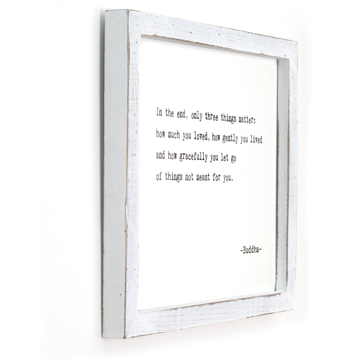 Framed Words - In The End (Buddha)