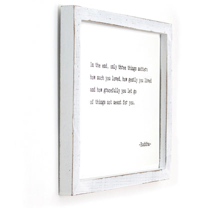 Framed Words - In The End (Buddha)