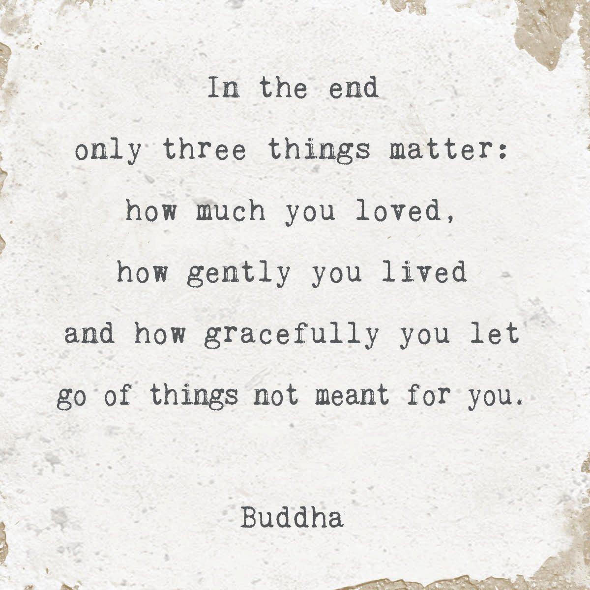 Marble Coasters - Little Gem - In The End (Buddha)