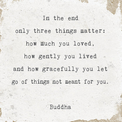 Marble Coasters - Little Gem - In The End (Buddha)
