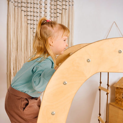 Aire de jeux intérieure pour tout-petits - Parc de jeux 7 en 1 + balançoires + toboggan + ensemble artistique
