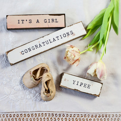 Timber Bit - Medium - It's a Girl