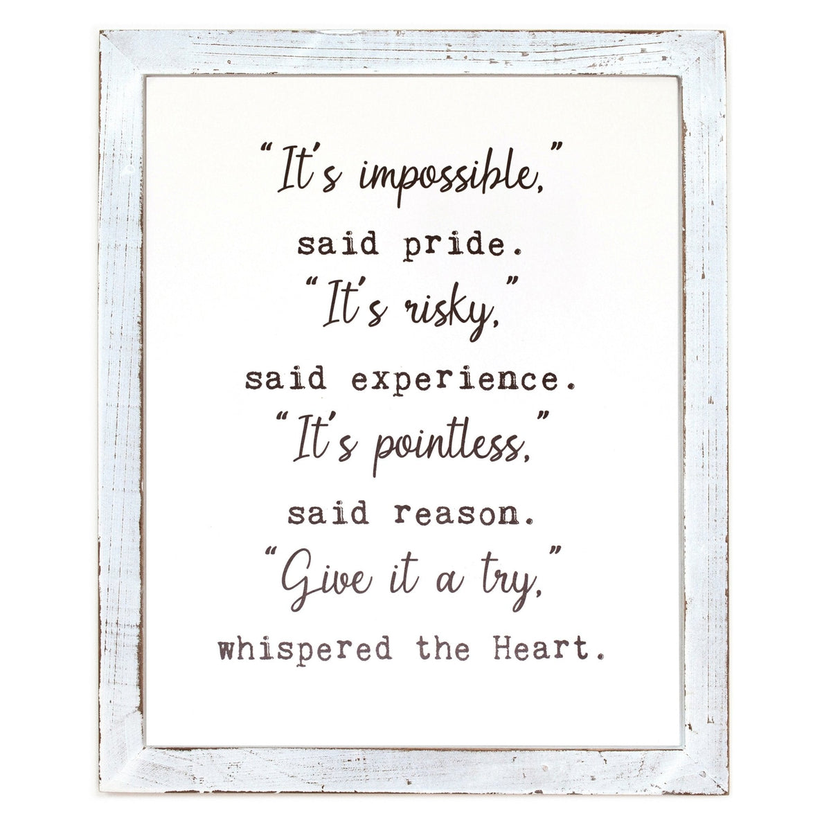 Framed Words - It's Impossible