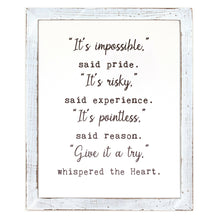 Framed Words - It's Impossible