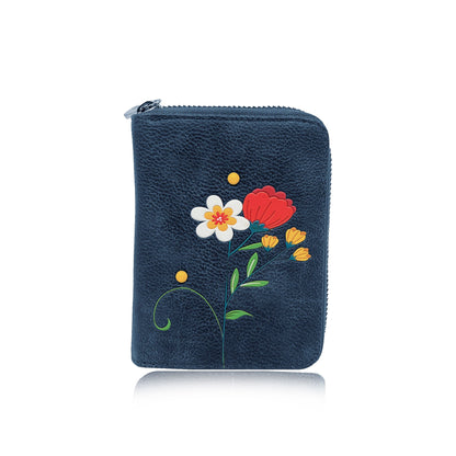 Portefeuille Jasmine petit format zippé