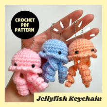 Crochet Jellyfish Keychain Pattern PDF Download Beginner Friendly