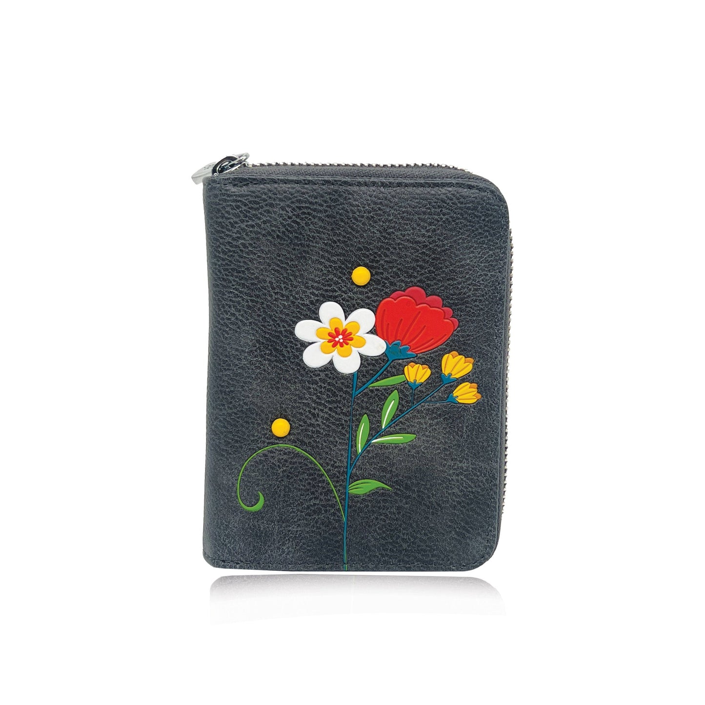 Portefeuille Jasmine petit format zippé
