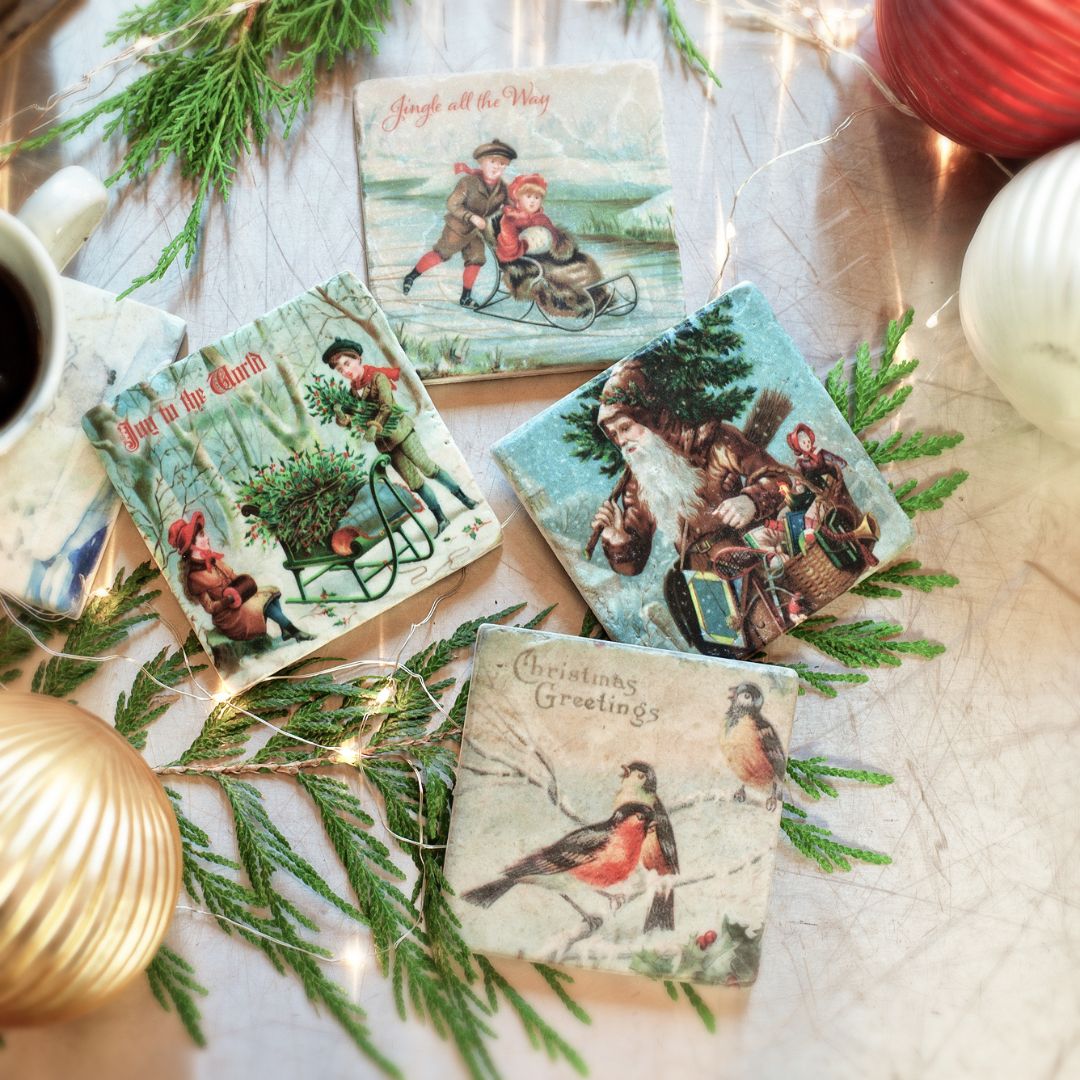 Marble Coasters - Lost & Found - Jingle all the Way