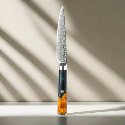 Couteau utilitaire Kaze Katana 6" | Acier Damas par Ginza Steel