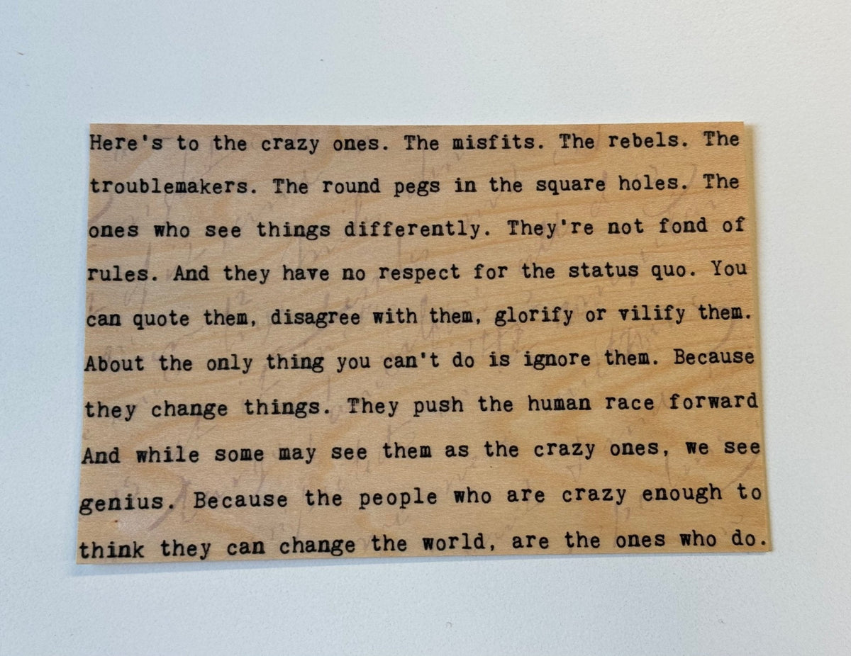 Wood Postcard - Kerouac