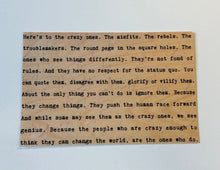 Carte postale en bois - Kerouac