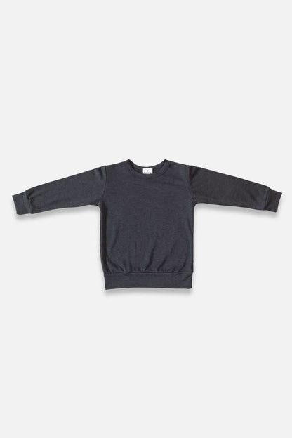 Baby Bamboo Pullover | Charcoal