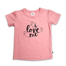 Baby/Kids Graphic Bamboo T-Shirt | "I Love Me" | Rose
