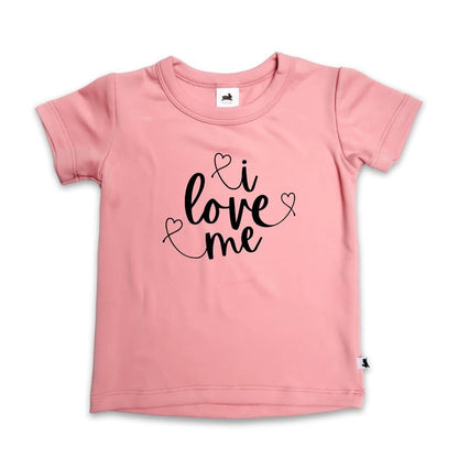 Baby/Kids Graphic Bamboo T-Shirt | Adventures Begin In My Own Backyard In Black