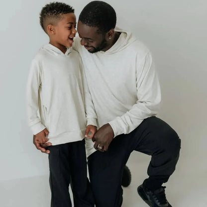 Kids' Lightweight Bamboo Hoodie With Side Seam Pockets | Black