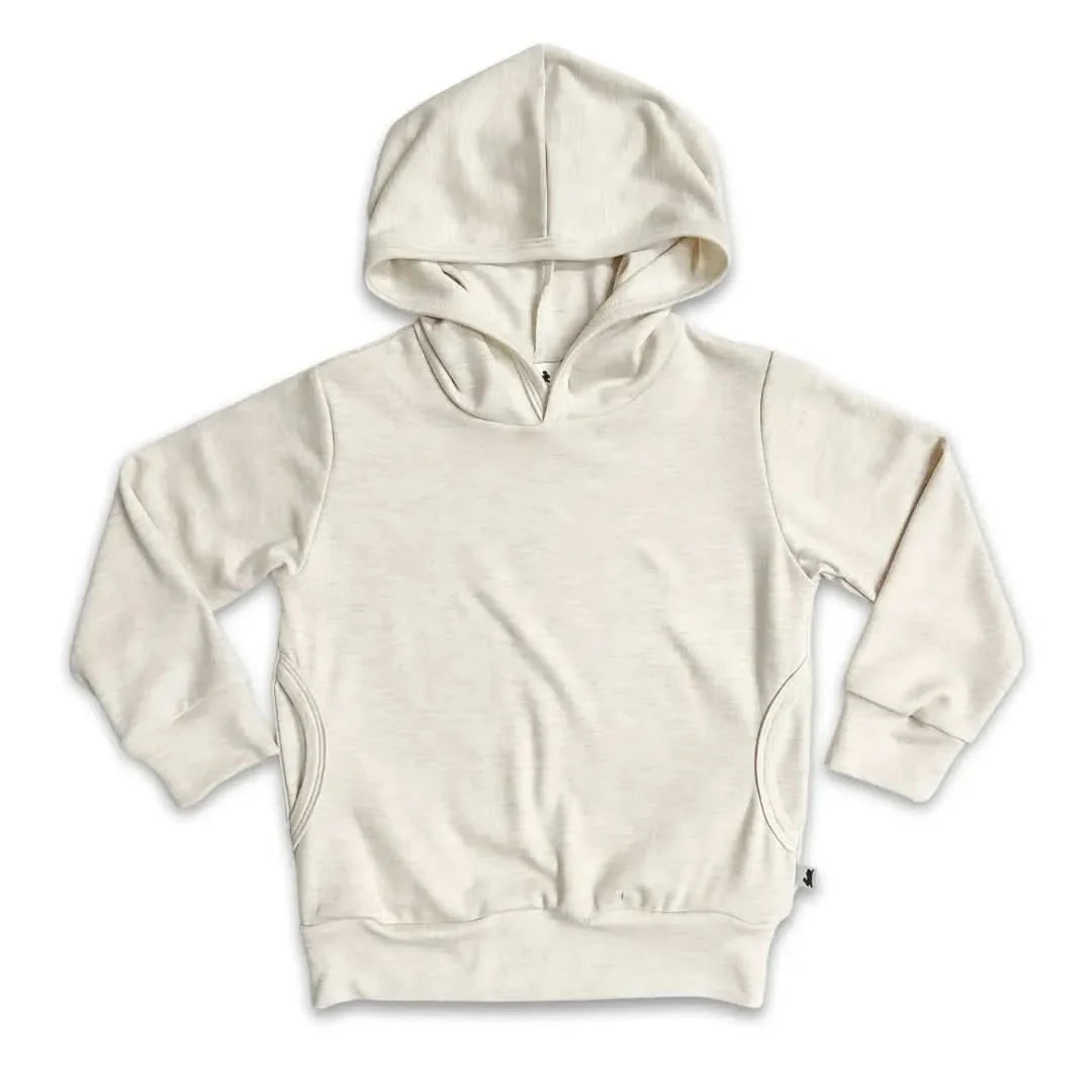 Kids' Lightweight Bamboo Hoodie With Side Seam Pockets | Black