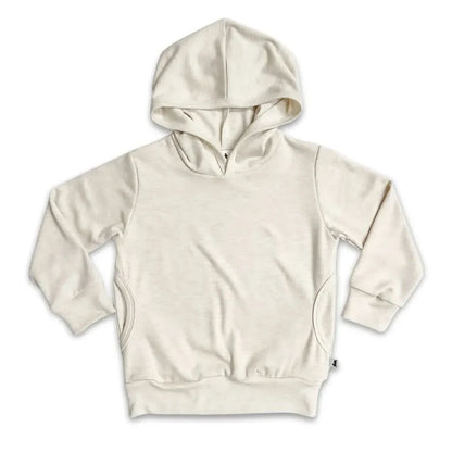 Kids' Lightweight Bamboo Hoodie With Side Seam Pockets | Black