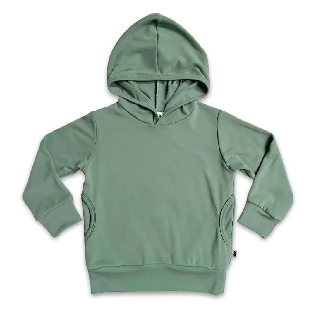 Kids' Lightweight Bamboo Hoodie With Side Seam Pockets | Black