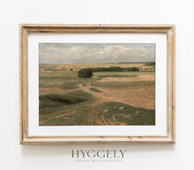 Paysage agricole - Champ neutre atténué vintage L244