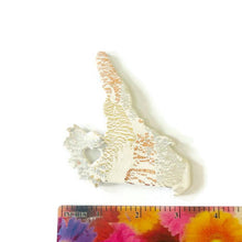 Labrador Fridge Magnet Handmade from Clay & Mixed Foil Flakes