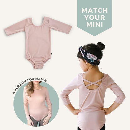 Youth Bamboo Audrey Bodysuit | Rosewood