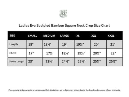 Ladies Bamboo Eva Sculpted Square Neck Crop | Juniper