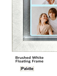 Cadre Flottant Blanc Brossé