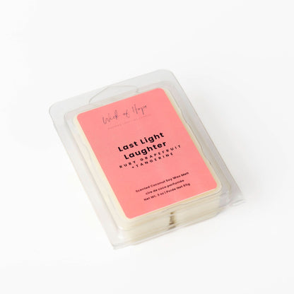 Last Light Laughter Wax Melt | Ruby Grapefruit + Tangerine