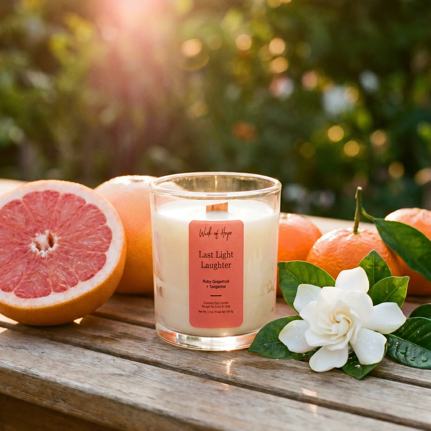 Last Light Laughter Candle | Ruby Grapefruit + Tangerine