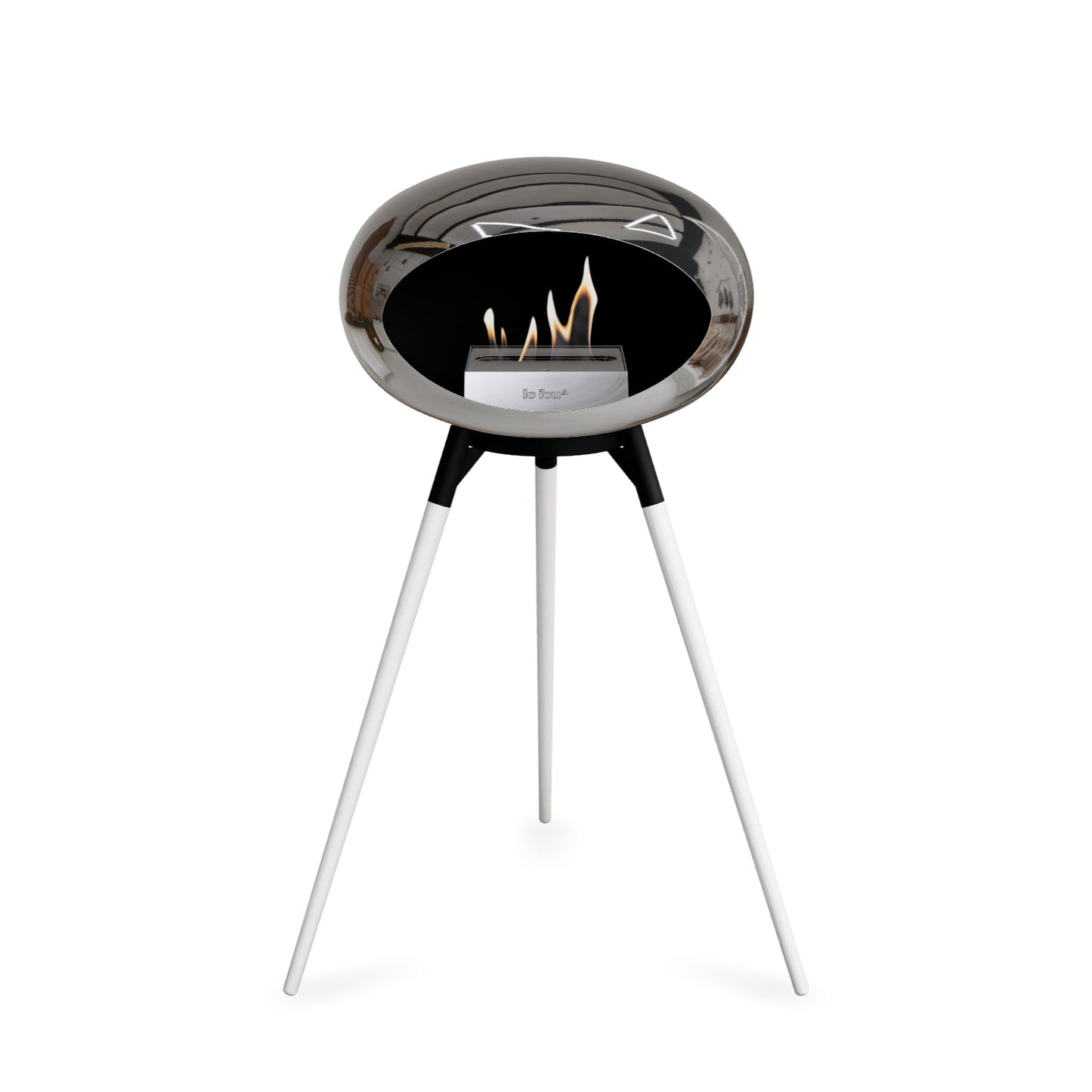 Le Feu Ground High Dome <br>Argent chromé