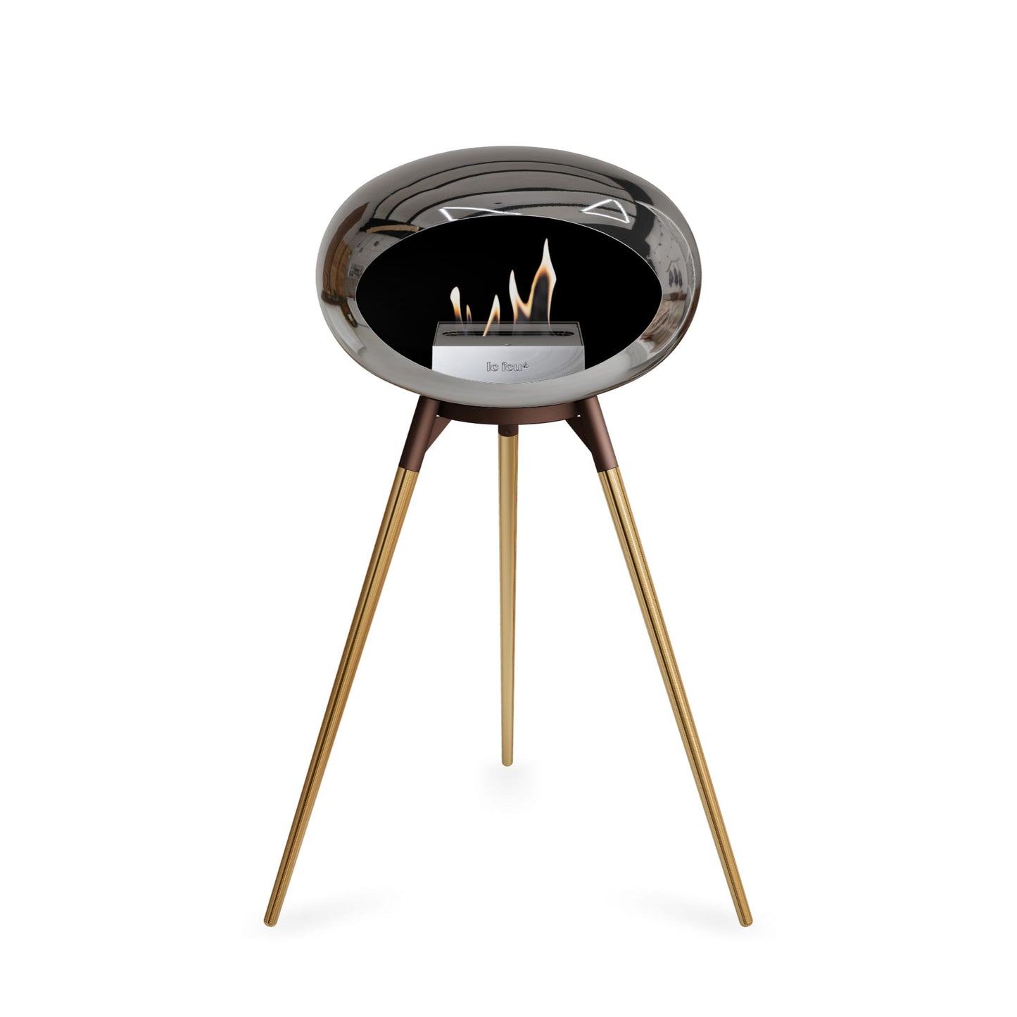 Le Feu Ground High Dome <br>Argent chromé